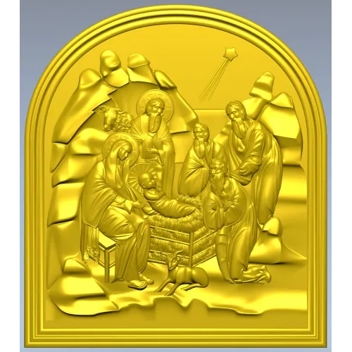Nativity of Christ - STL 3D relief for CNC milling