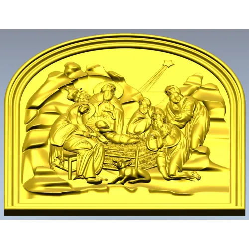 Nativity of Christ - STL 3D relief for CNC milling