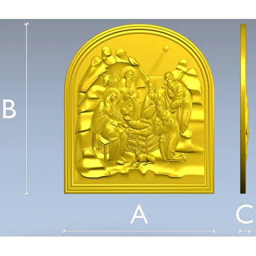 Nativity of Christ - STL 3D relief for CNC milling