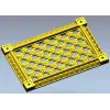 Декоративная решётка с ромбическим узором и розетками - 3D модель STL для ЧПУ