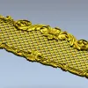 Резная решётка "Барокко" - 3D модель STL для ЧПУ