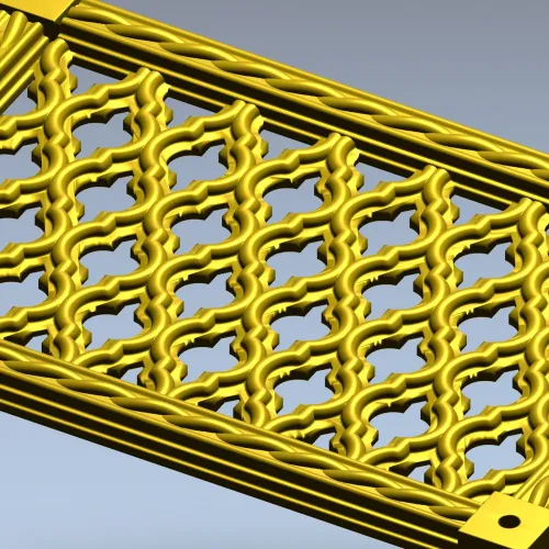 Ornate Rope-Frame Lattice - STL 3D model for CNC