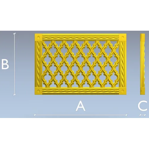 Ornate Rope-Frame Lattice - STL 3D model for CNC