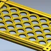 Scallop Lattice Panel - STL 3D model for CNC routing