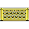 Scallop Lattice Panel - STL 3D model for CNC routing