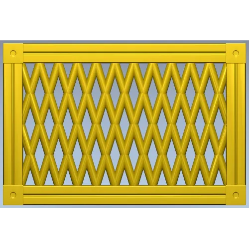 Diamond Lattice Grille - STL 3D Model for CNC
