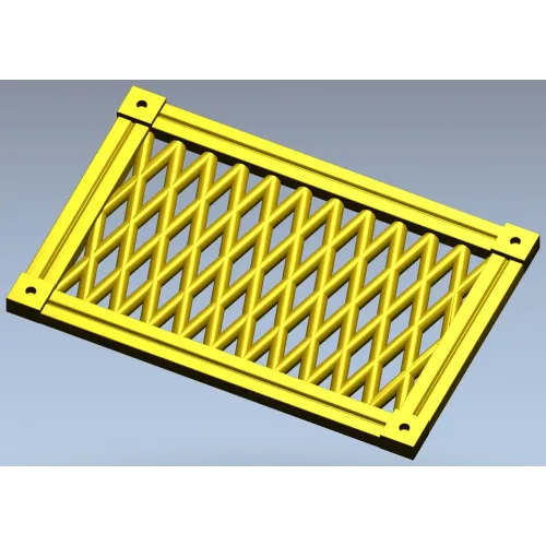 Diamond Lattice Grille - STL 3D Model for CNC