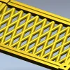 Diamond Lattice Grille - STL 3D Model for CNC