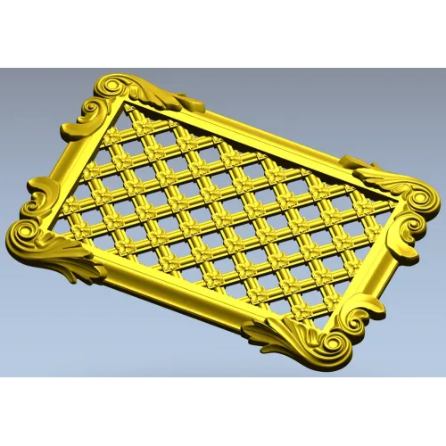 Ажурная решётка в стиле барокко - 3D модель STL для ЧПУ