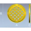 Круглая решётка-медальон "Флора" - 3D модель в формате STL для ЧПУ