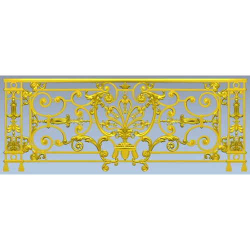Royal Acanthus Railing - 3D STL model for CNC