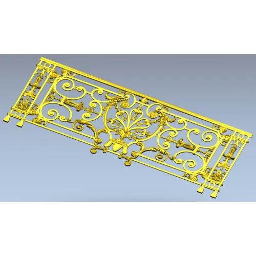 Royal Acanthus Railing - 3D STL model for CNC