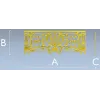 Royal Acanthus Railing - 3D STL model for CNC