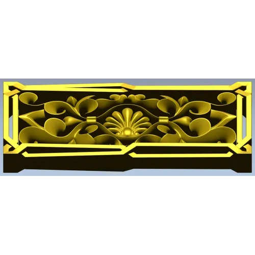 Декоративная панель с ракушкой - STL для ЧПУ