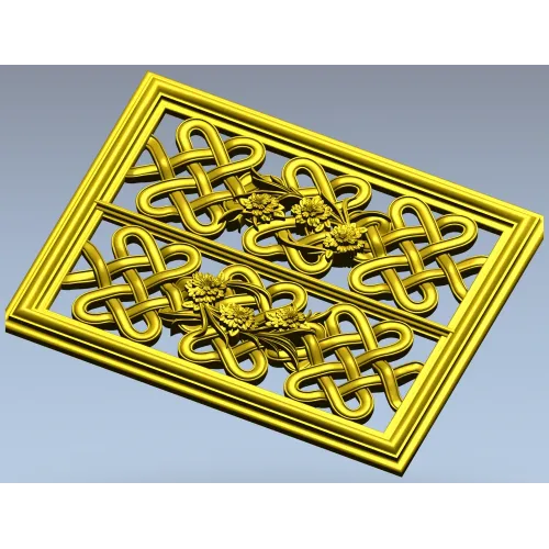 Решётка "Кельтский цветок" - 3D модель STL для ЧПУ фрезеровки