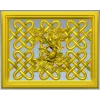 Celtic Knot Lattice Panel with Birds - STL 3D Model for CNC