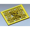 Celtic Knot Lattice Panel with Birds - STL 3D Model for CNC