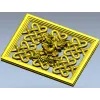 Celtic Knot Lattice Panel with Birds - STL 3D Model for CNC