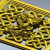 Celtic Knot Lattice Panel with Birds - STL 3D Model for CNC
