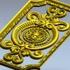 Декоративная панель STL с маскароном для ЧПУ