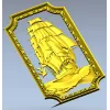 Панель "Парусник на волнах" - 3D модель STL для ЧПУ