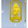 Панель "Парусник на волнах" - 3D модель STL для ЧПУ