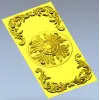 Классическая декоративная панель с розеттой - STL для ЧПУ