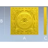 Классическая квадратная панель с розеткой - STL для ЧПУ