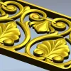 Декоративная панель "Вензель Барокко" - 3D модель STL для ЧПУ