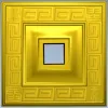 Meander Square Rosette - STL 3D Model for CNC