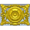 Baroque Acanthus Rosette Panel - STL 3D Model for CNC