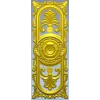 Baroque Vertical Rosette Panel - STL 3D Model for CNC
