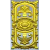 Baroque Vertical Rosette Panel - STL 3D Model for CNC