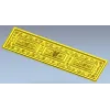 Ornate Acanthus Tri-Medallion Panel STL for CNC