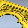 Ornate Arch Relief Panel STL for CNC Milling