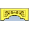Ornate Arch Relief Panel STL for CNC Milling