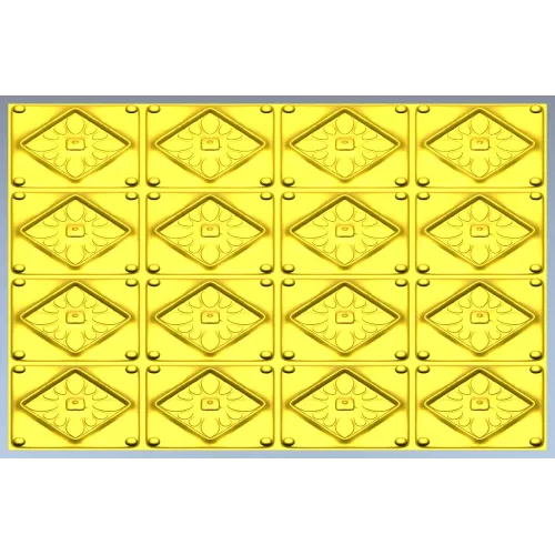 Diamond Rosette Decorative Panel - STL 3D model for CNC