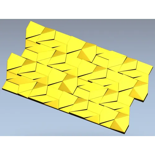Декоративная 3D панель "Фасетка" - STL модель для ЧПУ