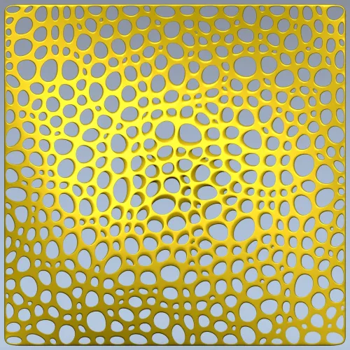 Cellular Wave Decorative Panel - STL 3D model for CNC