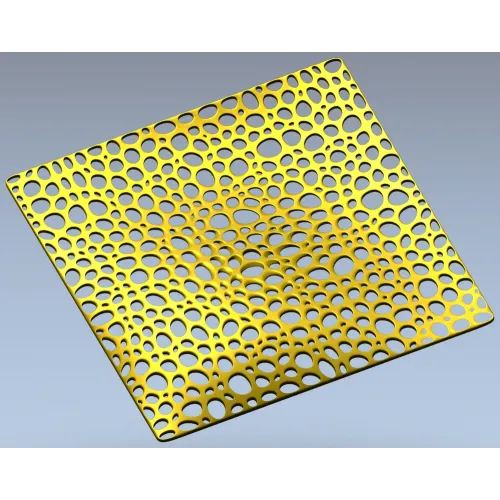 Cellular Wave Decorative Panel - STL 3D model for CNC