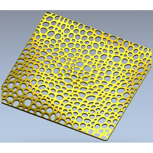Cellular Wave Decorative Panel - STL 3D model for CNC