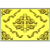 Baroque Square Rosette Panel - STL 3D Model for CNC Router