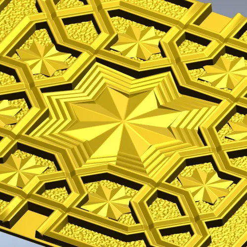 Декоративная 3D панель "Звёздный рельеф" - STL для ЧПУ