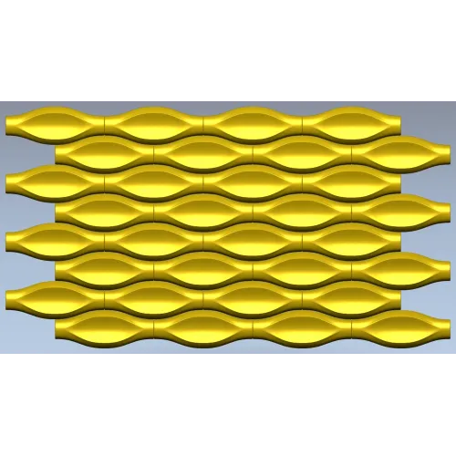 Wave Pod Decorative Panel - STL 3D Model for CNC