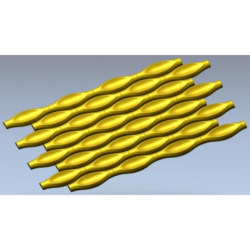 Wave Pod Decorative Panel - STL 3D Model for CNC