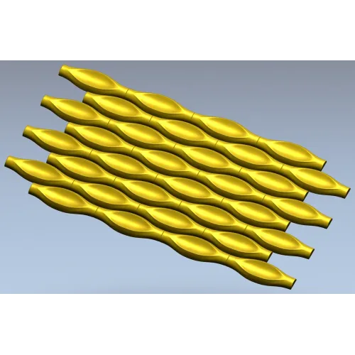 Wave Pod Decorative Panel - STL 3D Model for CNC