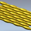 Wave Pod Decorative Panel - STL 3D Model for CNC