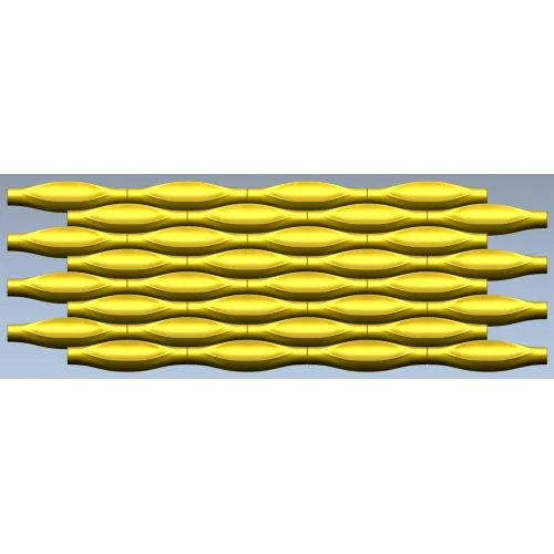 Wave Pod Decorative Panel - STL 3D Model for CNC