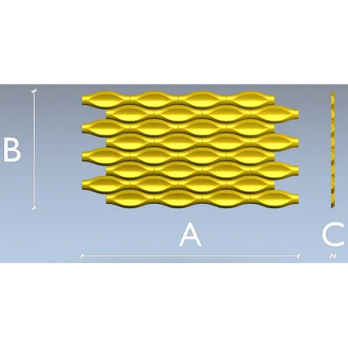 Wave Pod Decorative Panel - STL 3D Model for CNC