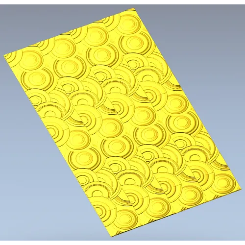 Concentric Flow Panel - decorative CNC panel STL